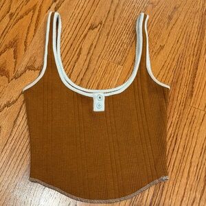 Urban Outfitters Tan Ribbed Camisole